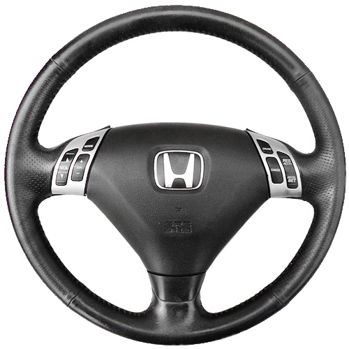 Leather steering wheel cover for the Accord mk7 (2002 - 2007)